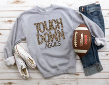 Load image into Gallery viewer, Touch Down Leopard Mascots Grey Sweatshirt