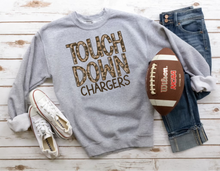 Load image into Gallery viewer, Touch Down Leopard Mascots Grey Sweatshirt