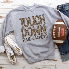 Load image into Gallery viewer, Touch Down Leopard Mascots Grey Sweatshirt