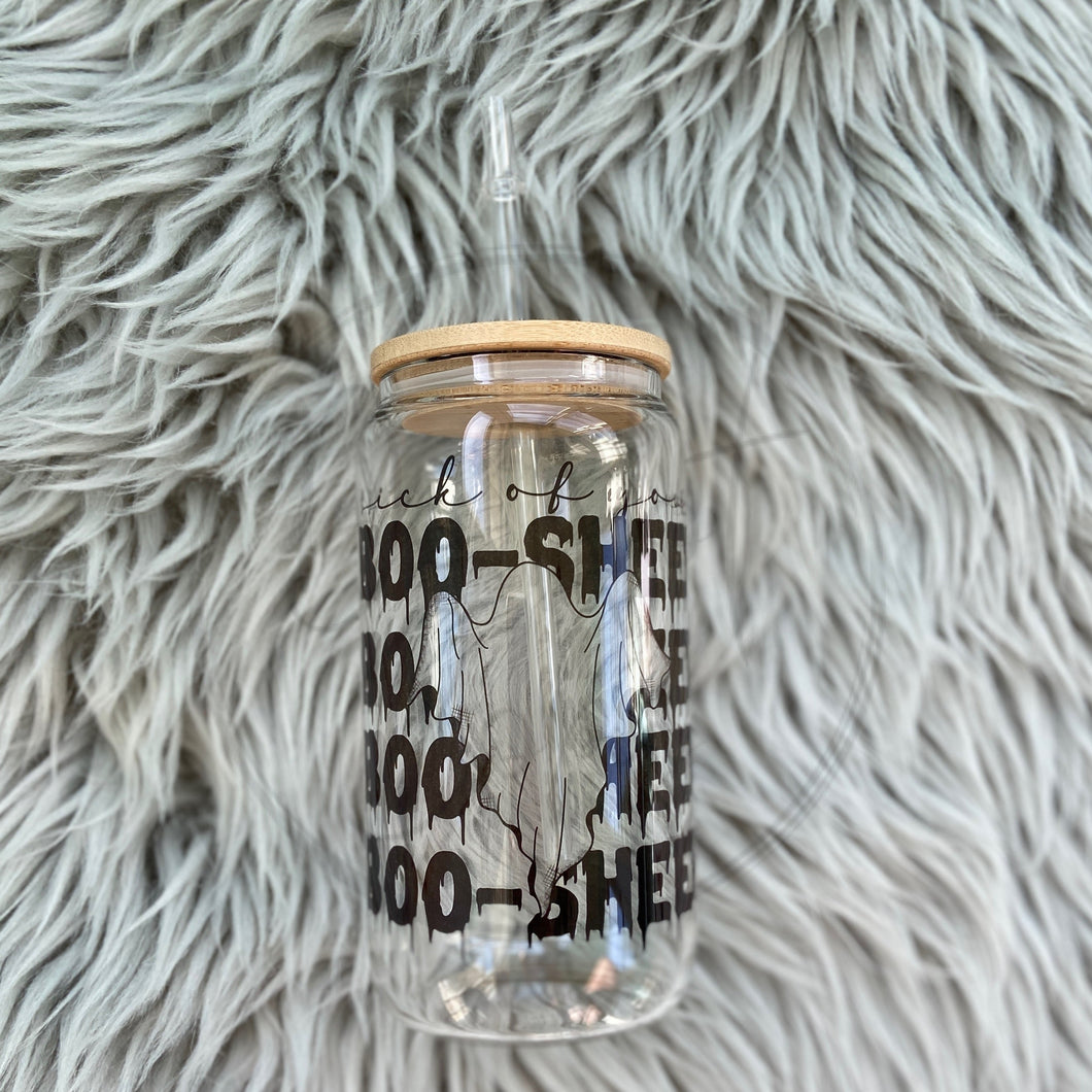 Sick of Your Boo Sheet Glass Can