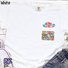 Load image into Gallery viewer, Mind Your Own Uterus White Pocket Tee
