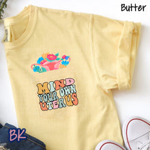 Load image into Gallery viewer, Mind Your Own Uterus Butter Pocket Tee
