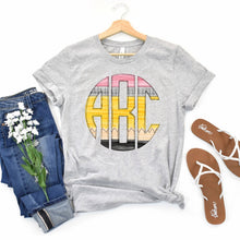 Load image into Gallery viewer, Back to School Pencil Monogram Gray Tee (Youth &amp; Adult)
