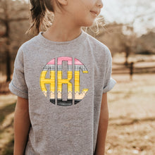Load image into Gallery viewer, Back to School Pencil Monogram Gray Tee (Youth &amp; Adult)
