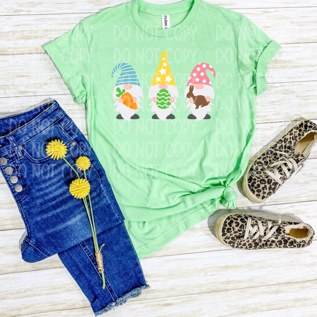 Easter Gnomes Mint Tee