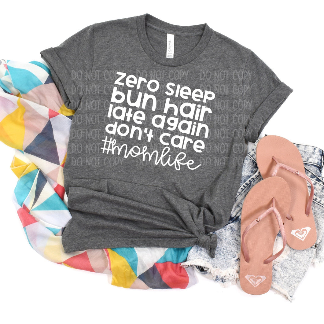 #MomLife Heather Charcoal Tee