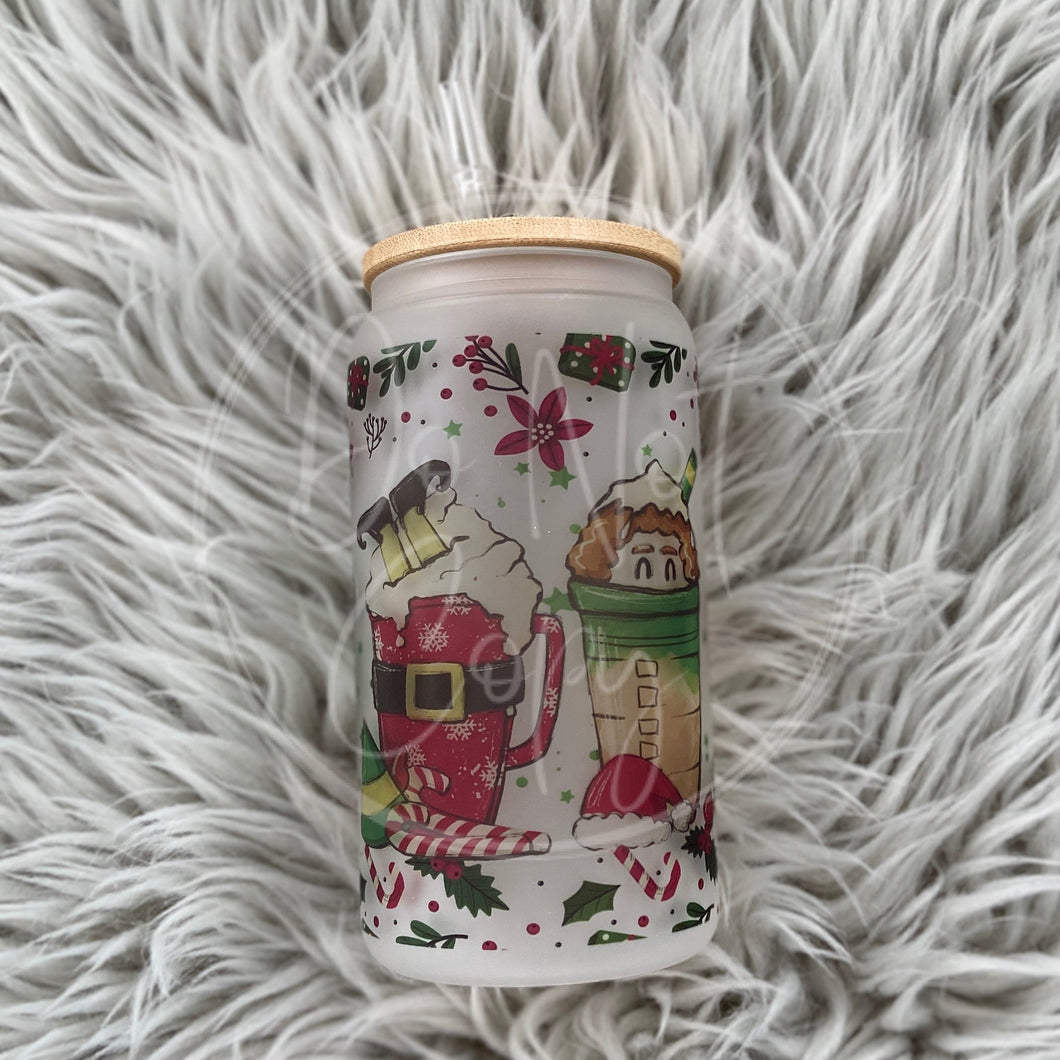 Christmas coffee cups Glass Can