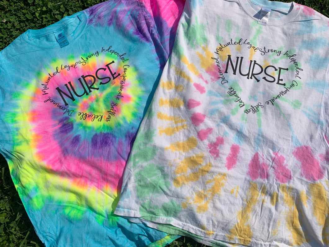 Nurse MYSTERY TIE DYE COLOR