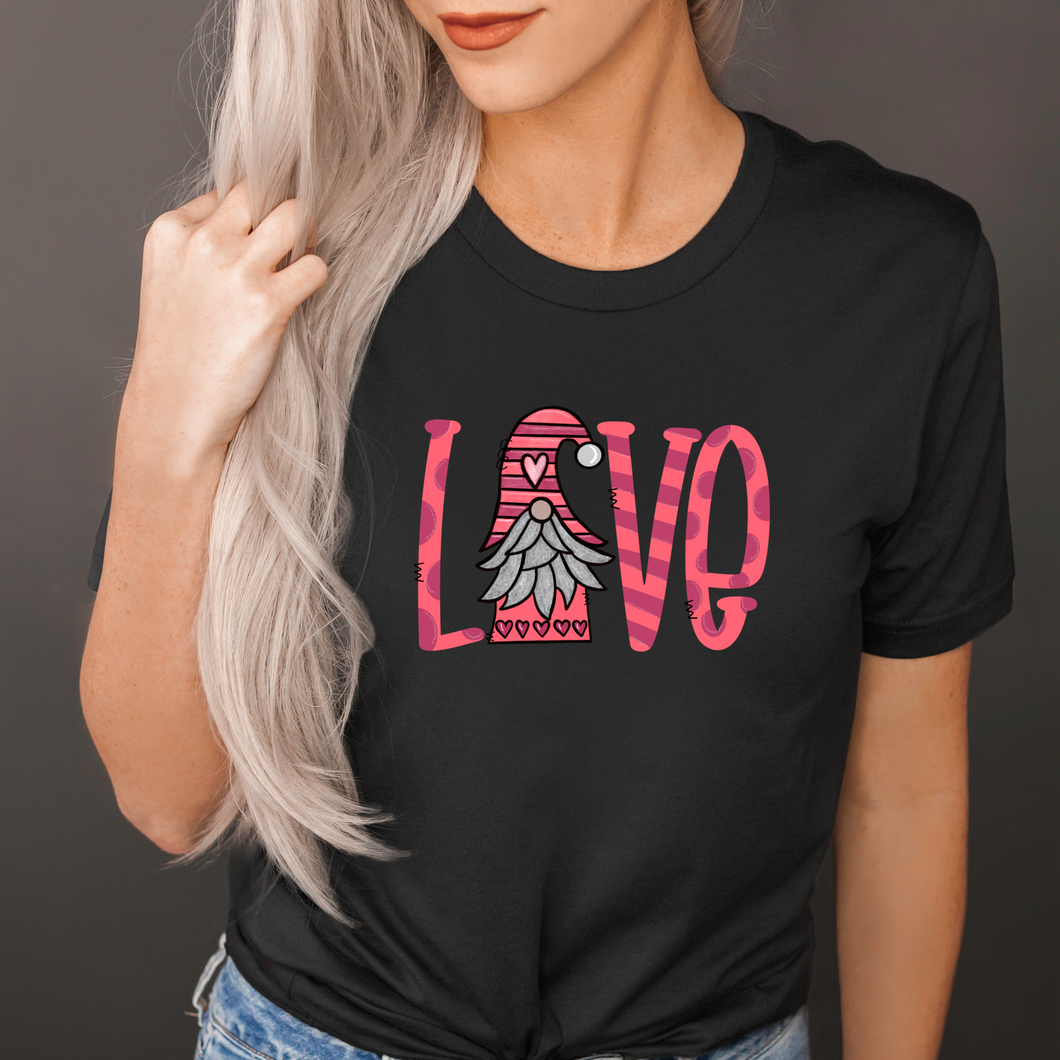 Love Gnome black tee