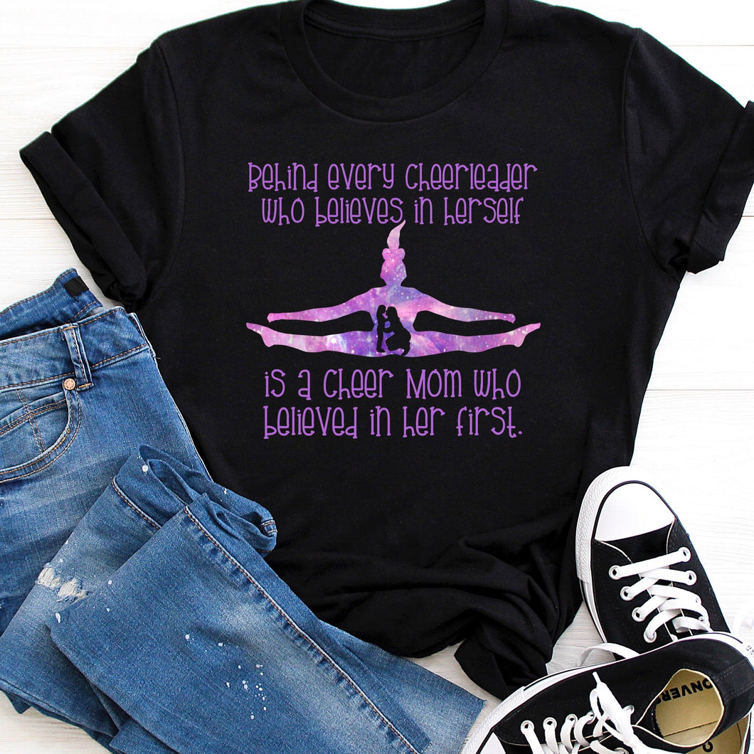 Behind every cheerleader tee