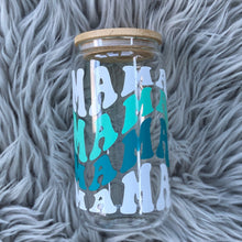 Load image into Gallery viewer, Retro Mama Blues Glass Can
