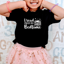Load image into Gallery viewer, I read past my bedtime Black tee
