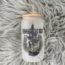 Load image into Gallery viewer, Gimme the beat and free my soul Glass Can
